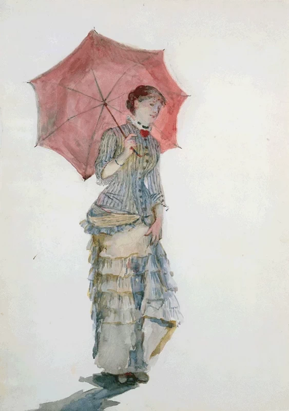 Donna con l'ombrello, 1880